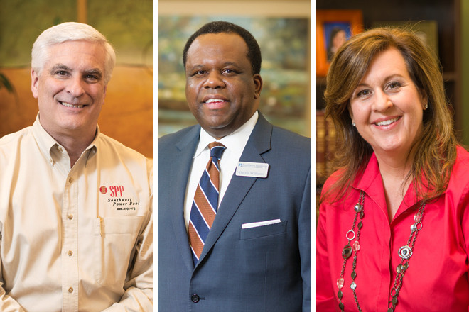 From left: Nick Brown, Darrin Williams and Rhonda McKinnis are just a sampling of Arkansas executives finding support at Vistage.