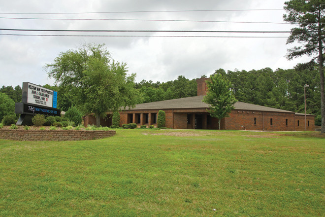 A sizable piece of Trinity Assembly of God’s property at 11120 Cantrell Road in west Little Rock was originally a home site.  The residence was owned by Haywood and Omie Dickey.