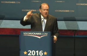Mike Huckabee launched his 2016 presidential run in Hope.