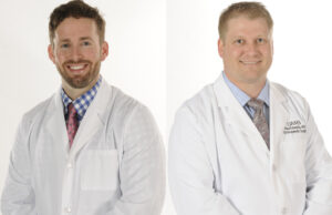 Robert Martin and Paul Edwards of the Department of Orthopaedics in the UAMS College of Medicine.