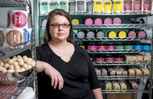 Stephanie Hamling, owner of Southern Girl Soapery, sells her products through Bourbon & Boots. Hamling and other vendors said they were owed money when B&B was acquired by a new owner.&nbsp;
