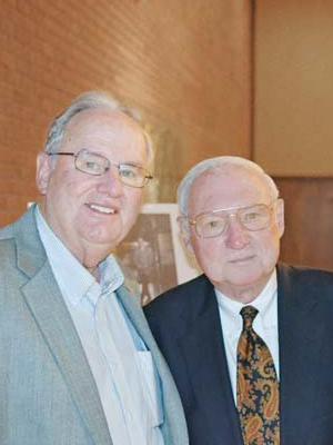 Dr. Kent C. Westbrook (left) and James C. East in 2014.