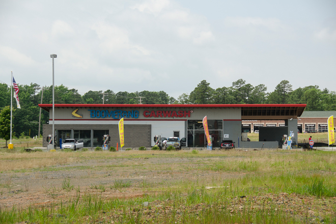 Boomerang car wash at 12301 Maumelle Blvd.