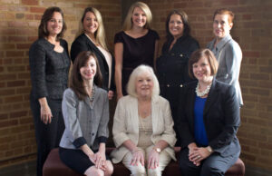 Top row, left to right: Misty Wilson Borkowski, Mary Galchus Cooper, Amber Wilson Bagley, Missy McJunkins Duke, Carolyn B. Witherspoon. Bottom row, left to right: Laura Dyer Johnson, Donna Smith Galchus, Cynthia W. Kolb Cross