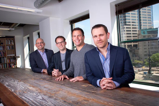 The High Alpha leadership team: (from left) Scott Dorsey, Eric Tobias, Mike Fitzgerald and Kristian Andersen.