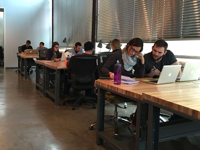 Students train at an Iron Yard class in Austin, Texas.
