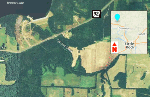 The Ozark Gas Transmission's 159-mile path across Arkansas includes this section in Conway County near Plummerville.