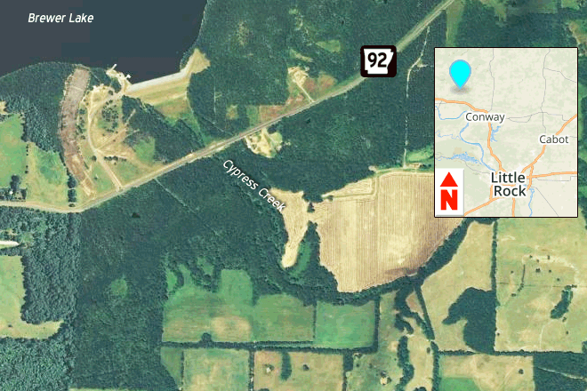 The Ozark Gas Transmission's 159-mile path across Arkansas includes this section in Conway County near Plummerville.