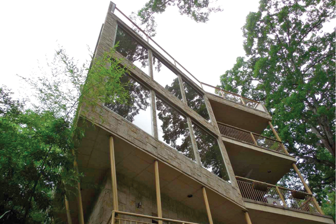 &nbsp;The Hillcrest home overlooks Allsopp Park.