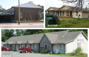 Dewdrop Enterprizes owns rental properties throughout Jackson and White counties including the three sites pictured above.
