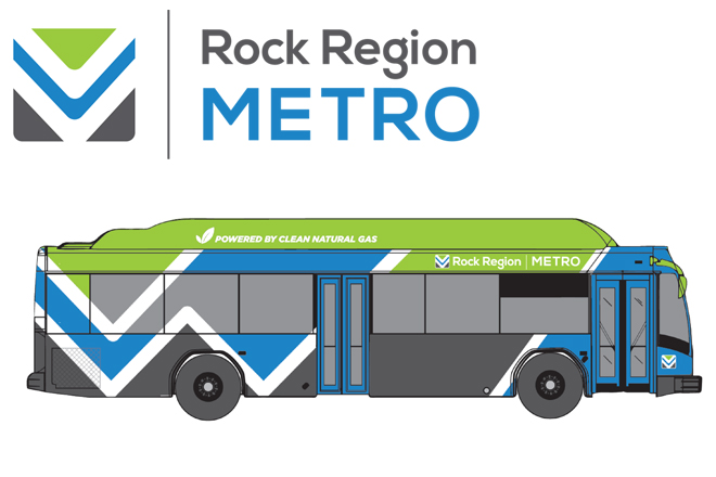 The Central Arkansas Transit Authority will officially announce its new name and look in August. Transportation firm Nelson/Nygaard Consulting Associates recommended the above motif in a February brand development presentation.