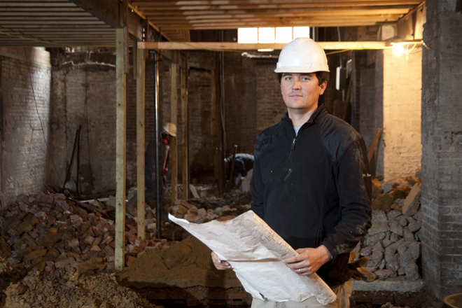Scott Reed at the K Lofts project in 2010.