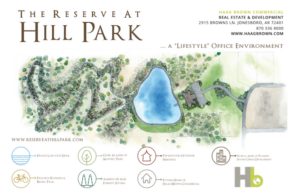 Haag Brown Commercial's plan for a "lifestyle" office environment.