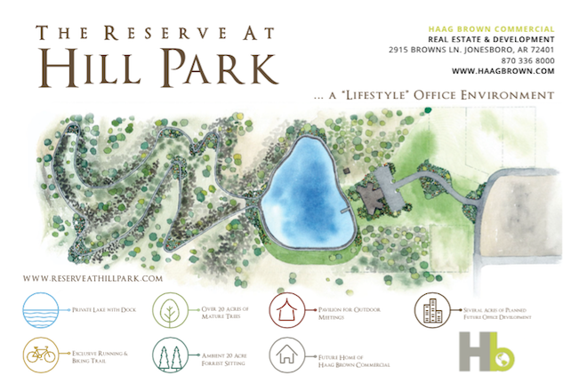 Haag Brown Commercial's plan for a "lifestyle" office environment.