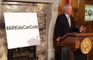 Gov. Asa Hutchinson announced that more than 1,300 students had so far signed up for online coding classes this fall.&nbsp;