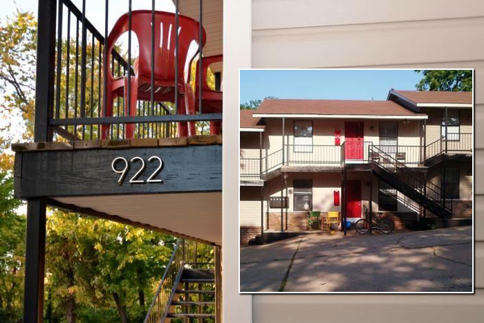 The six-unit High Point Terrace apartment complex at 922 Hughes St. in Fayetteville.