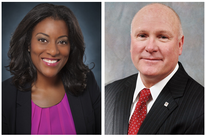 Latriece Watkins and Rich Hillman