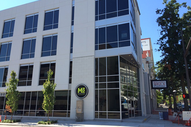 The M-3 building, open for business at Third and Main in downtown Little Rock.