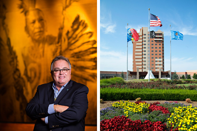 John Berrey, chairman of the Quapaw Tribe of Indians at the Downstream Casino Resort in Oklahoma.