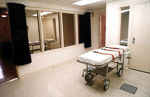 Arkansas Department of Correction's execution chamber at the Cummins Unit.