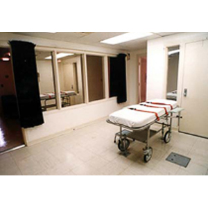 Arkansas Department of Correction's execution chamber at the Cummins Unit.