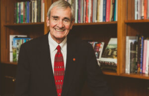 Interim Chancellor Dan Ferritor said that the University of Arkansas in Fayetteville has been his life for more than 40 years. &ldquo;This university gave so much to me.&rdquo;