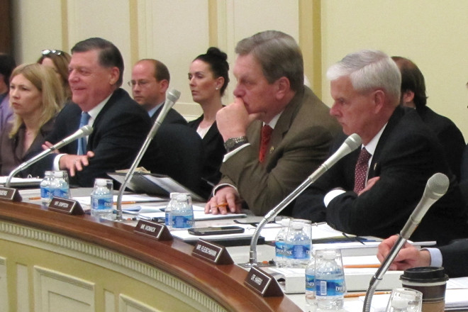 Rep. Steve Womack, R-Arkansas (far right), at a Labor, Health and Human Services Subcommittee hearing on February 25, 2015.