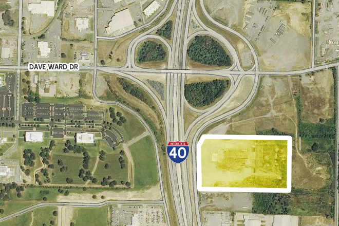 Conway's first Sam's Club is planned for the shaded parcel above.