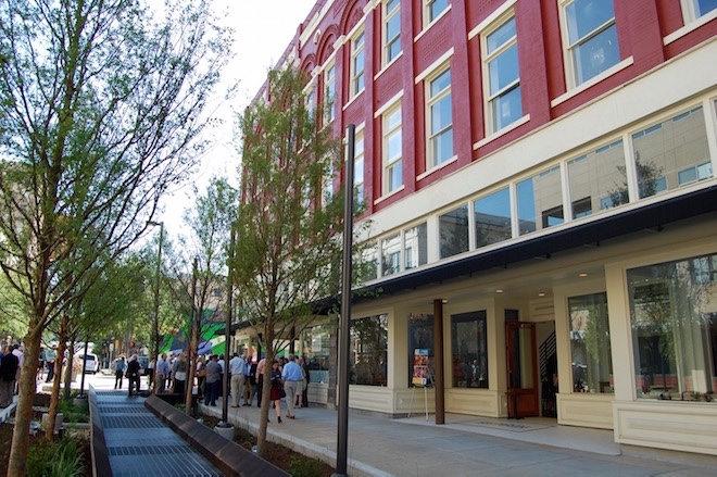 Outside of the Arkansas Repertory Theater and Arkansas Symphony Orchestra's spaces.&nbsp;