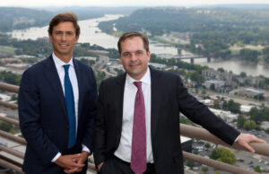 Beau Blair, left, managing partner of McLarty Capital Partners, and Franklin McLarty, co-founder of the $225 million small business fund.