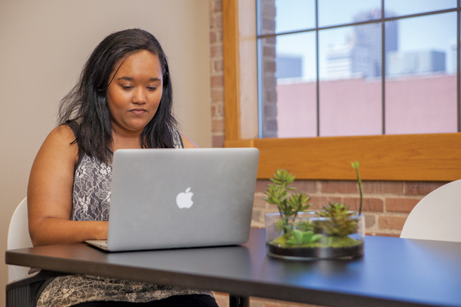 Iron Yard graduate Jacklyn Carroll:  "I wanted to learn skills that would help me create a website on both ends — the design end and the coding end.”