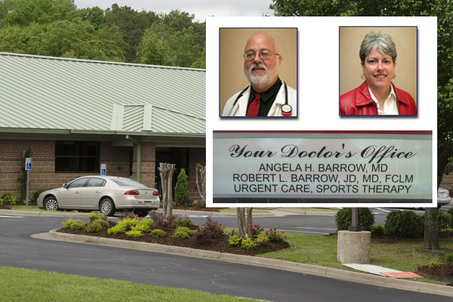 Robert Barrow and Angela Barrow operated the Your Doctor's Office clinic in west Little Rock.