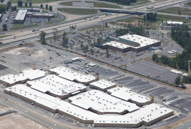 The Outlets of Little Rock are adjacent to Bass Pro Shops, which developers hope will help draw shoppers.