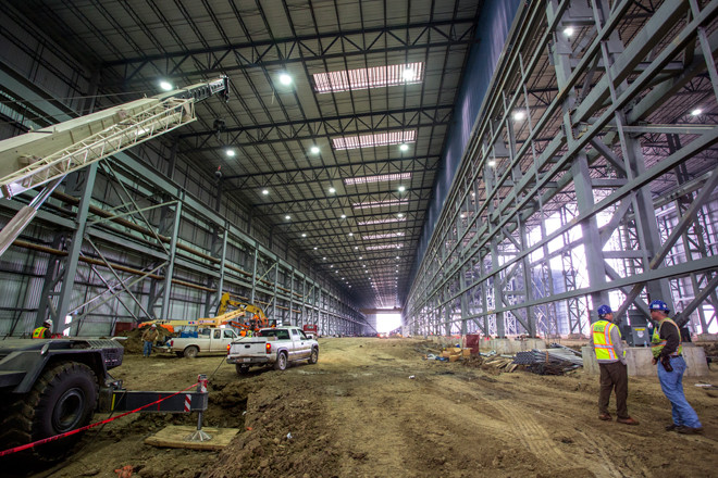 The 747,060-SF finishing mill at Big River Steel in Osceola.