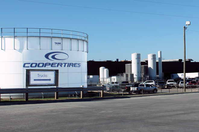 Cooper Tire & Rubber's Texarkana plant employs about 2,000 workers.