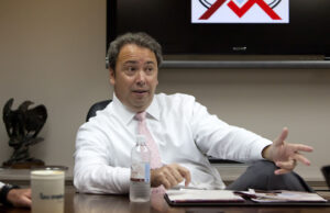 Corey Little, president of Arkansas Mutual Insurance, foresees a day when malpractice insurance follows the patient.