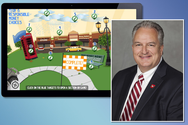 State Treasurer Dennis Milligan spent $450,000 on educational software to teach schoolchildren about financial literacy.
