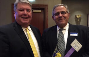 UCA President Tom Courtway and Conway Corp CEO Richard Arnold at the National Philanthropy Day Luncheon in Little Rock.
&nbsp;