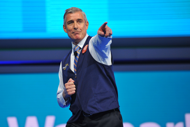 Greg Foran, EVP of Wal-Mart Stores Inc., was Arkansas' highest-paid public company executive for the fiscal year that ended Jan. 31 with total compensation of more than $19.5 million.
&nbsp;
2015 Walmart Shareholders Meeting