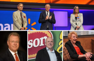 Clockwise from top: Jim Walton, Rob Walton and Alice Walton; Johnelle Hunt; John Tyson; Madison Murphy.