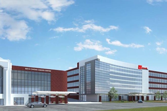 A rendering of the new Jackson Avenue &ldquo;front door&rdquo; to the medical center.