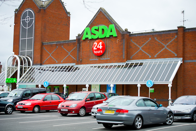 An Asda store in Manchester in the United Kingdom. Asda is the UK's second largest chain by market share after Tesco.