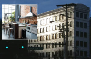 Real estate listings for condos inside the Citizen's Bank Building in Hot Springs show the building's exterior and renderings of a kitchen "fit for a chef with top of the line appliances."