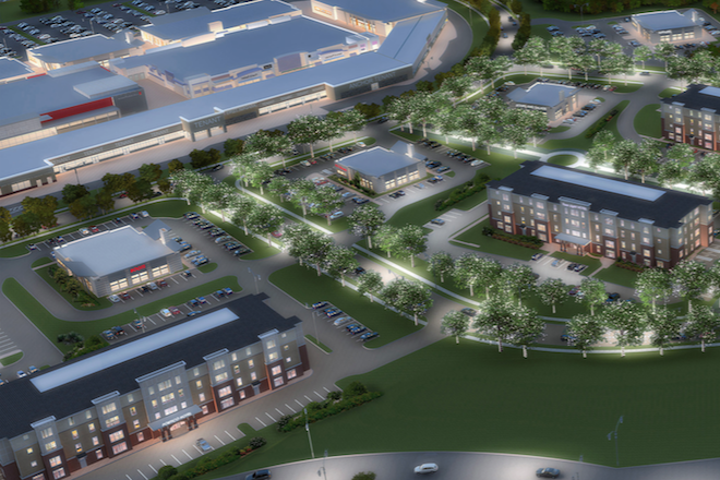 A rendering of what part of The Grove at Gateway Town Center may look like.&nbsp;
