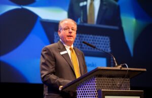 Gordon Silaski, division president of Centennial Bank, which was the event's presenting sponsor.