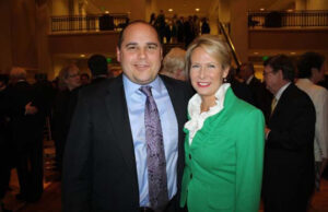 Arkansas Supreme Court Justice Courtney Hudson Goodson and state Sen. Jeremy Hutchinson, who inserted language in legislation that allowed a no-bid agreement.