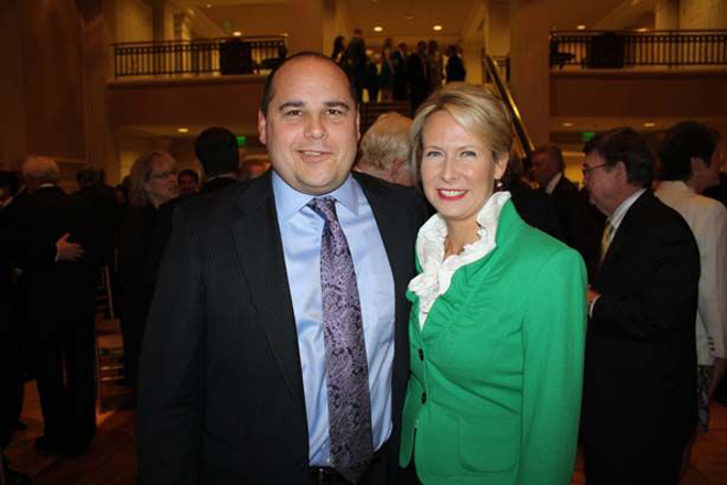 Arkansas Supreme Court Justice Courtney Hudson Goodson and state Sen. Jeremy Hutchinson, who inserted language in legislation that allowed a no-bid agreement.