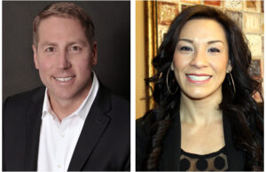 Ed Linck and Lindsay Henderson of the Conway Area Chamber of Commerce.