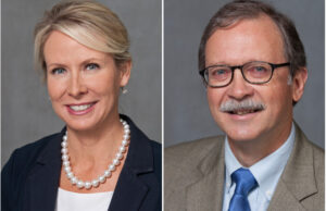 Courtney Goodson and Dan Kemp, candidates for State Supreme Court Chief Justice Position 1.