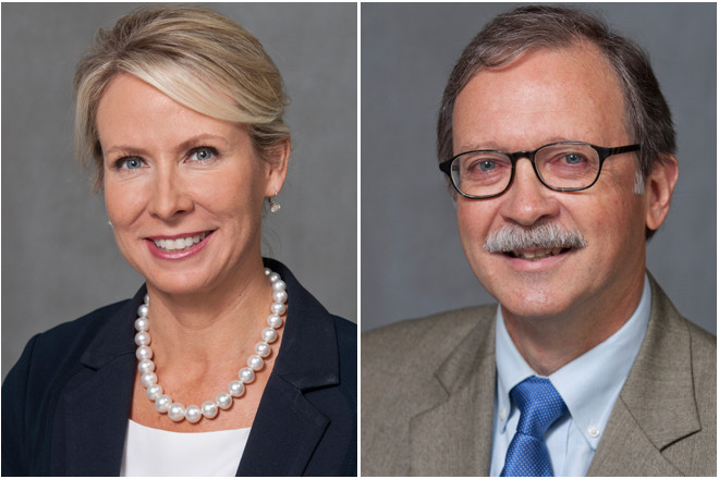 Courtney Goodson and Dan Kemp, candidates for State Supreme Court Chief Justice Position 1.